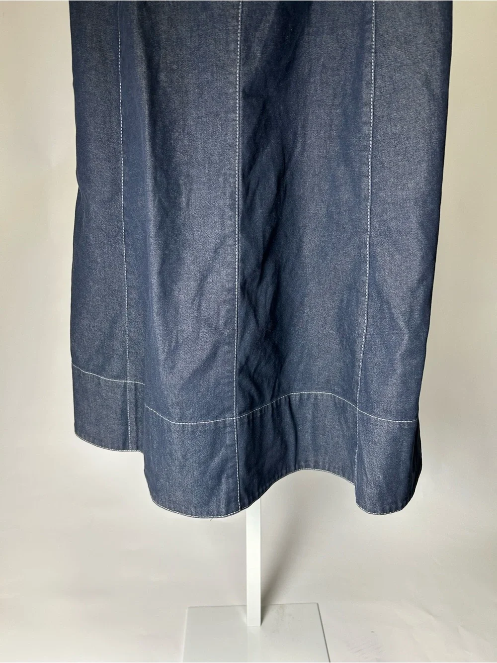 Donna Karan Blue Denim Dress - Picture 3 of 8